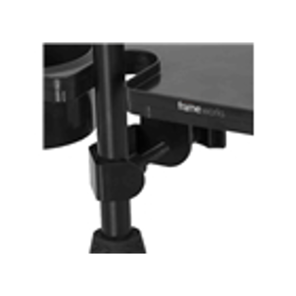 Gator Frameworks GFW-MICACCTRAY Vassoio per accessori con portabicchiere per asta microfonica&lt;br&gt;