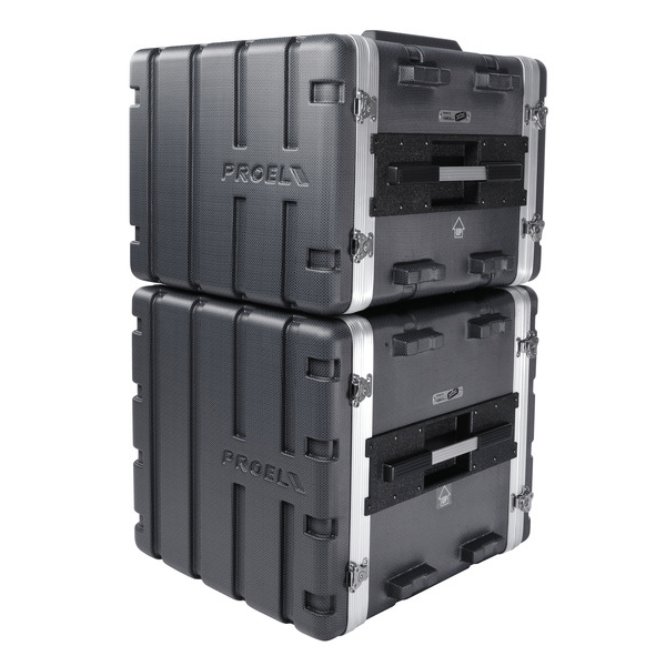 PROEL STAGE Custodia a rack 19' - 10 unità - realizzata in 'Polietilene FORCE'. Profondità interna utile: 420 mm