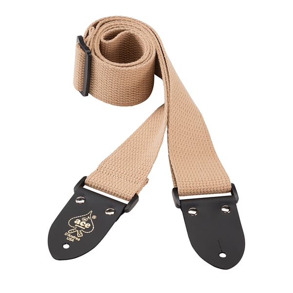 Tracolla d'Andrea serie ACE Cotton Web (Beige). Modello AC4 TN