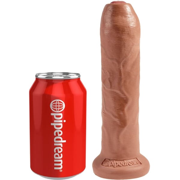 KING COCK - PÉNIS RÉALISTE NON COUPÉ 17,8 CM CARAMEL