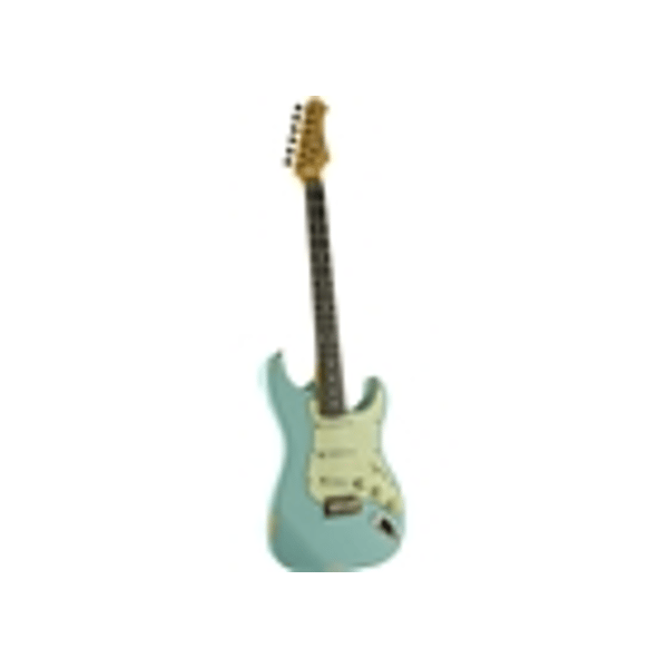 Eko Guitars S-300 Relic Daphne Blue