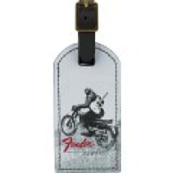 Targetta bagaglio Fender 9106101003 Vintage Ad Luggage Tag, Motorcycle Rider