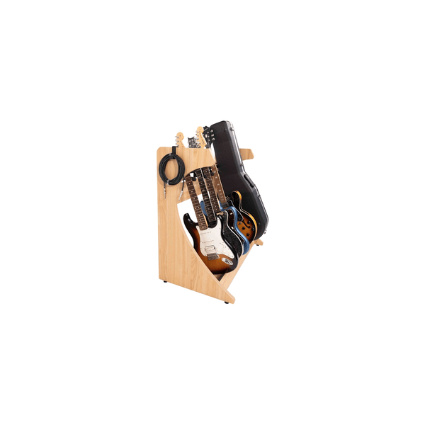 Gator Frameworks GFW-ELITEGTR5RK-MPL Rack per chitarre 5-7 posti in finitura Natural Maple Matte<br>
