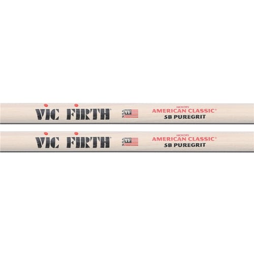 Vic Firth 5BPG - Bacchette American Classic con punta in legno PureGrit