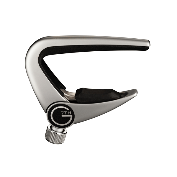 G7TH Newport 6 String Silver Capo