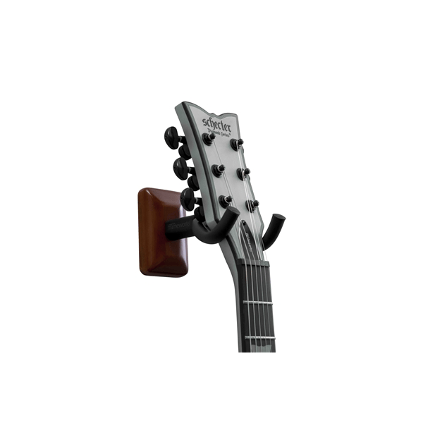 Gator Frameworks GFW-GTR-HNGRMHG Supporto a muro per chitarra con piastra mogano<br>