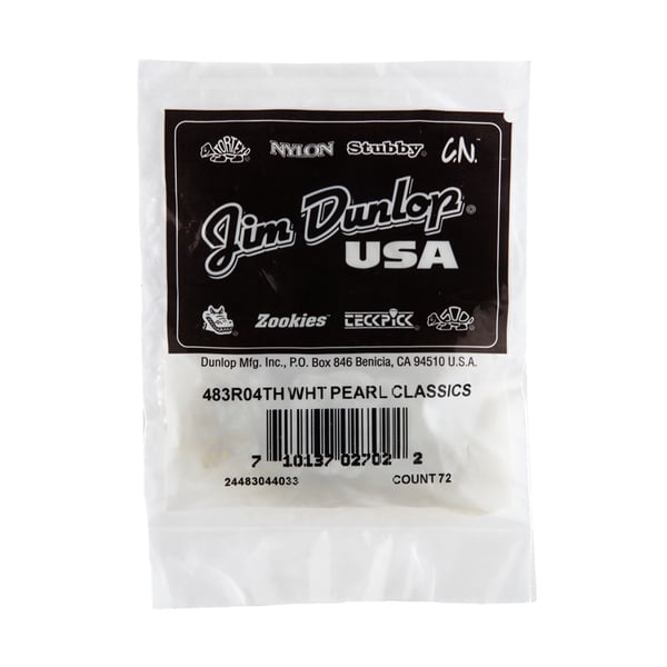 Dunlop 483R#04 White Perloid - Thin