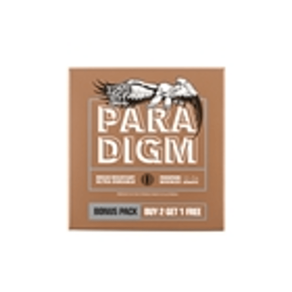 Ernie Ball 3316 Paradigm Medium Light Phosphor Bronze 12-54 Gauge 3 Pack