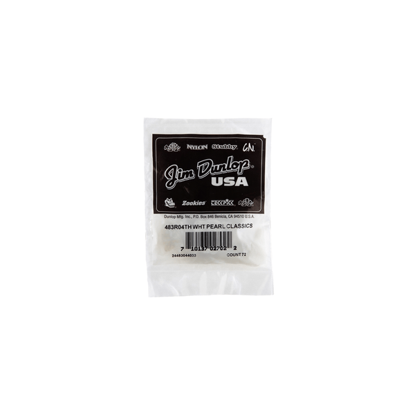 Dunlop 483R#04 White Perloid - Thin