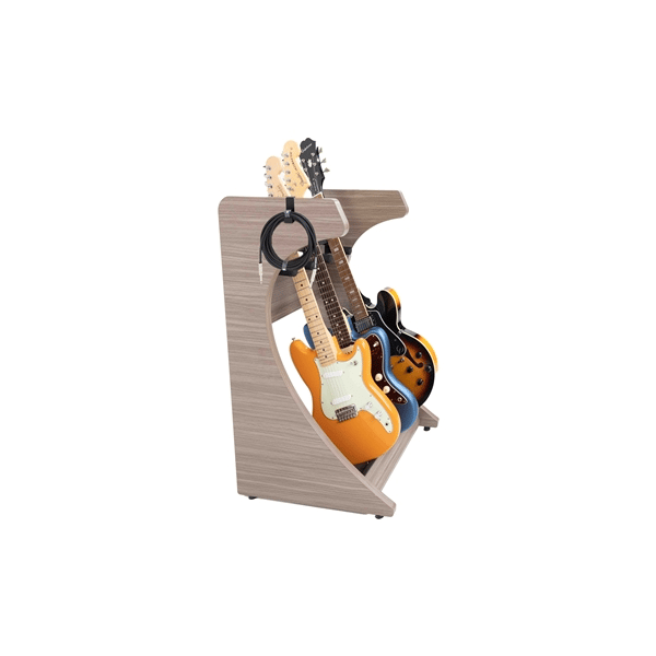 Gator Frameworks GFW-ELITEGTR3RK-GRY Rack per chitarre 3-4 posti in finitura grigio driftwood<br>