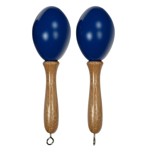 Tanga MARACAS-BLEU-S Maracas piccole in legno - Blu