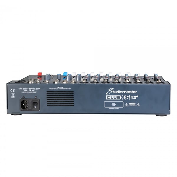 STUDIOMASTER Mixer Professionale a 12 Canali con Effetti e Lettore
