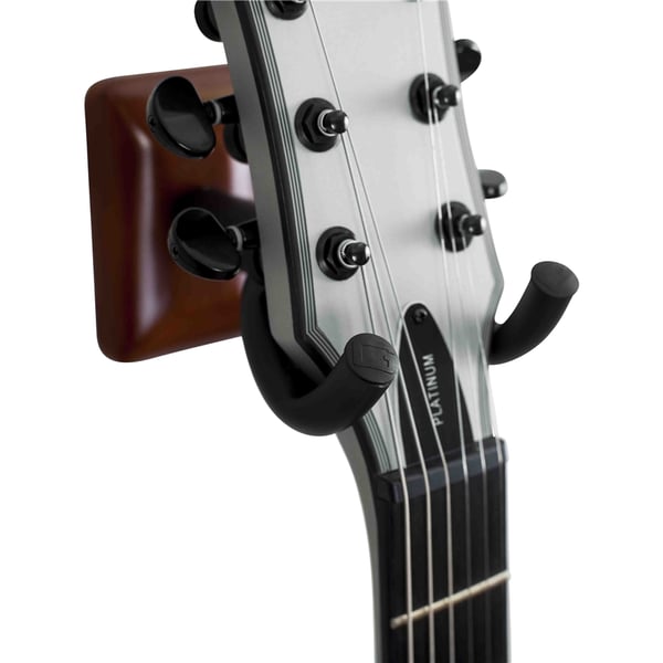 Gator Frameworks GFW-GTR-HNGRMHG Supporto a muro per chitarra con piastra mogano<br>