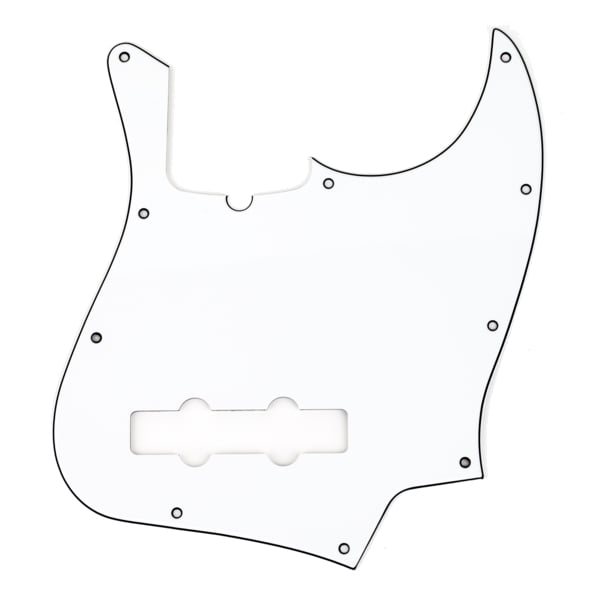 SOUNDSATION PARTS Mascherina per Jazz Bass, 3 Strati, Bianco