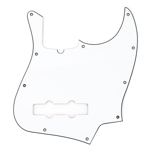 SOUNDSATION PARTS Mascherina per Jazz Bass, 3 Strati, Bianco