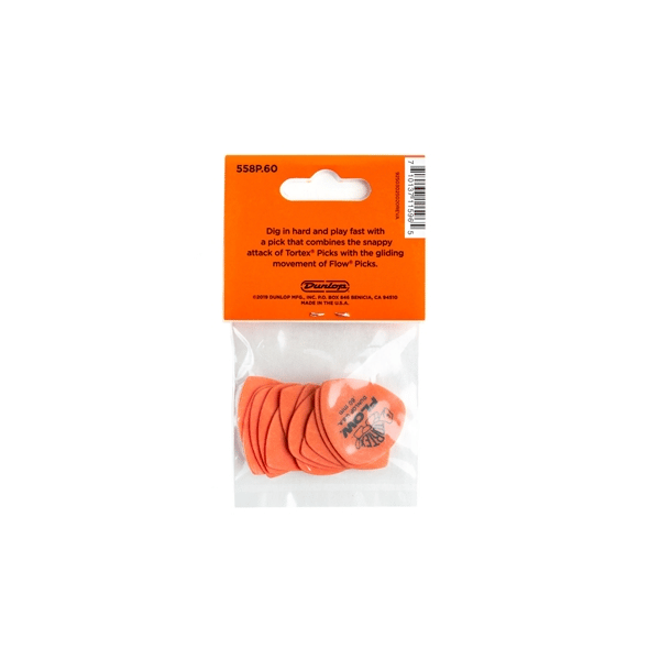 Dunlop 558P060 Tortex Flow Standard .60 mm Player's Pack/12