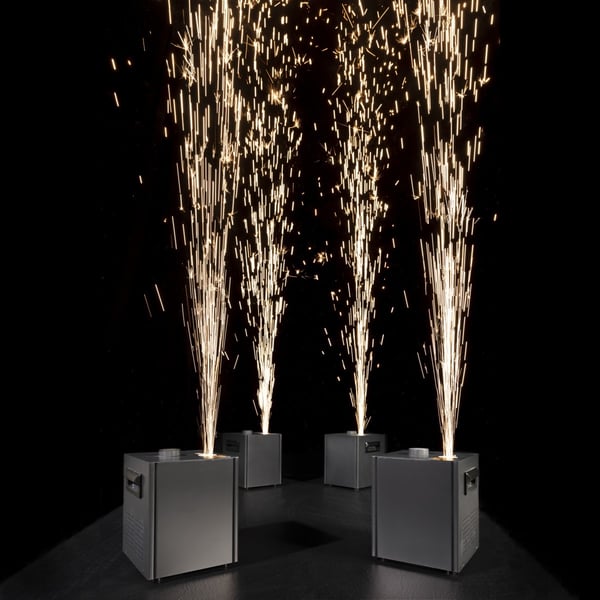 CENTOLIGHT Macchina per Scintille a Freddo da 600W con DMX e Telecomando. Modello ZEPHIRO 600 SPARK