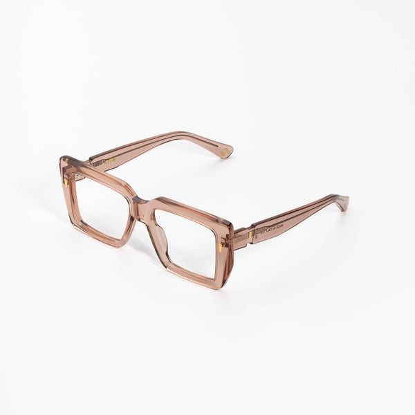 Kyme Thalia Transparent Gold - Bold Handmade Italian Sunglasses