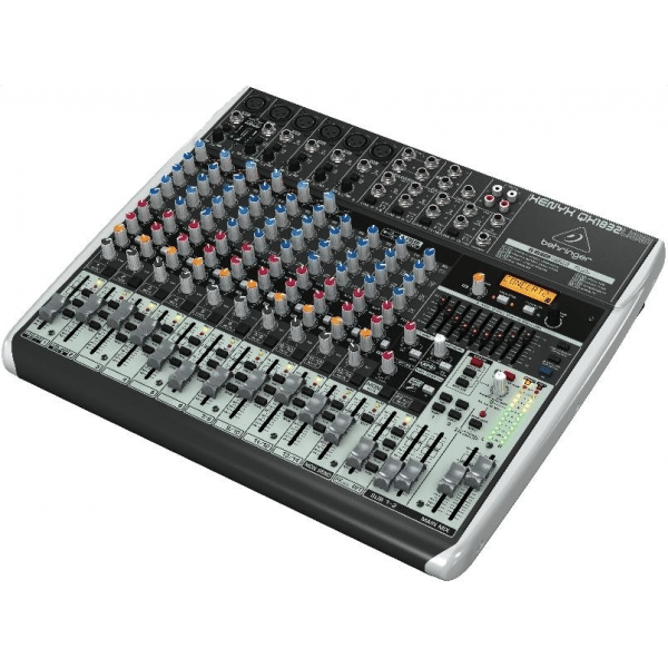 BEHRINGER XENYX QX1832-USB MIXER 18 INGRESSI 3/2 BUS EFFETTI KLARK TEKNIK INTERFACCIA USB WIRELESS READY +48V