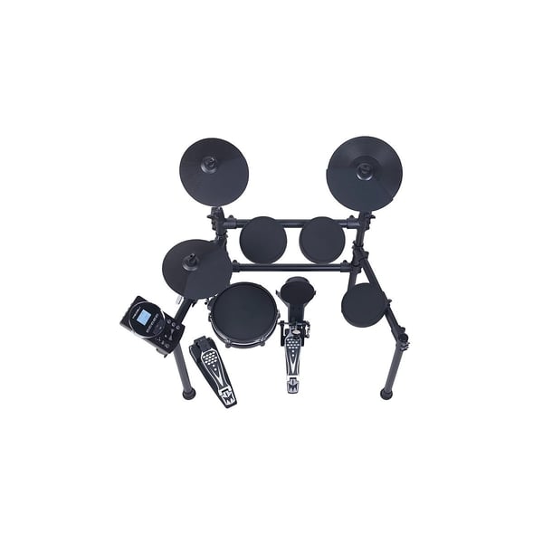 MEDELI Batteria elettronica compatta ed elegante con snare MESH da 10" a 2 zone ed espandibiltà a 2 Crash e 4 Tom.