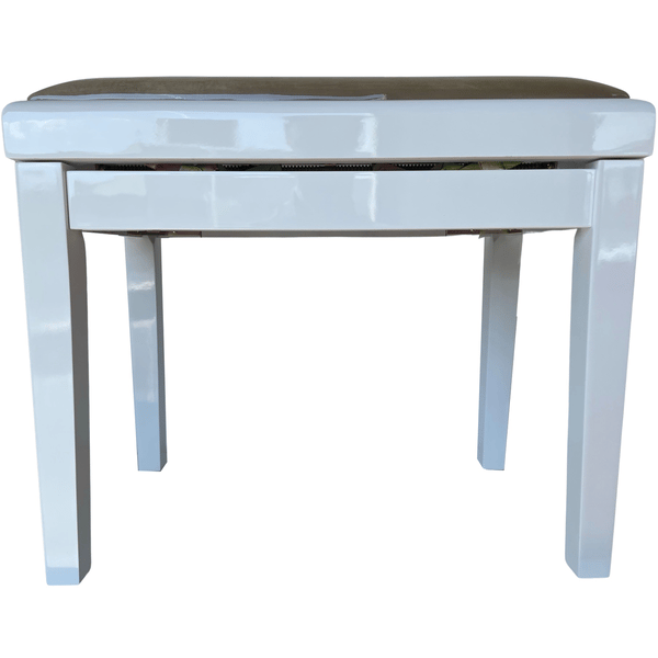 EXTREME PB100WH WHITE PIANO BENCH PANCHETTA PER PIANOFORTE IN LEGNO COLORE BIANCO