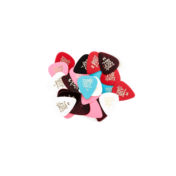 Ernie Ball Plettri Standard Colori e Spessori Assortiti Busta da 144
