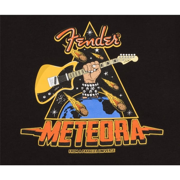FENDER T-Shirt Meteora®, Black, S