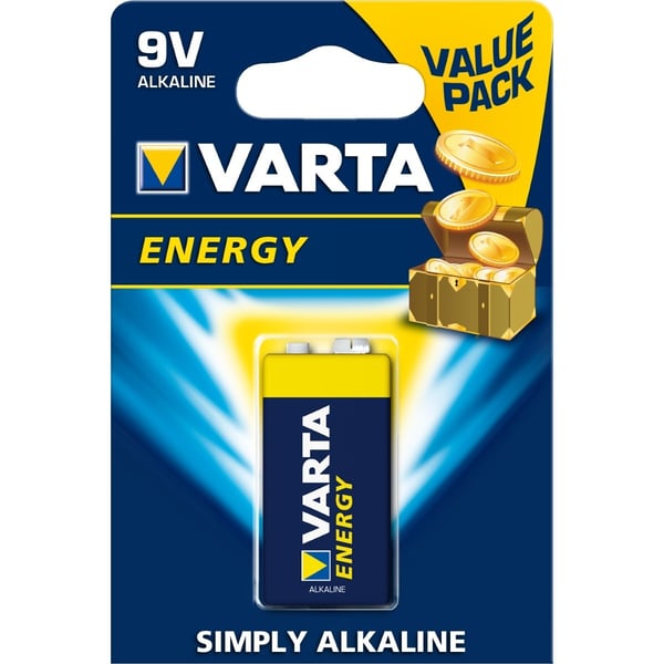 VARTA Batteria Alcalina 9V. Modello 04122229411