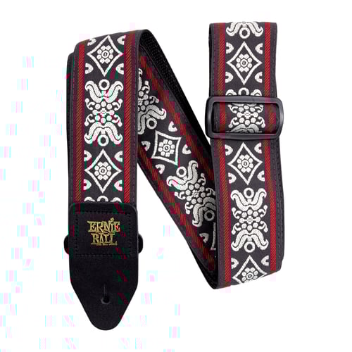 Ernie Ball 4669 Tracolla Blackjack Red Jacquard