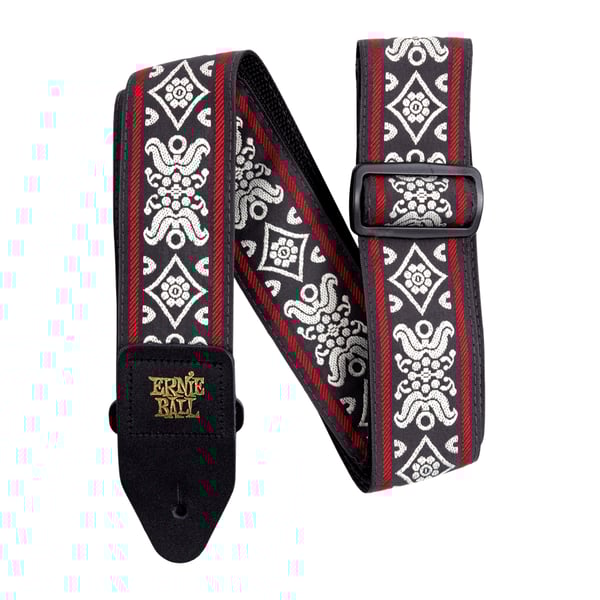 Ernie Ball 4669 Tracolla Blackjack Red Jacquard