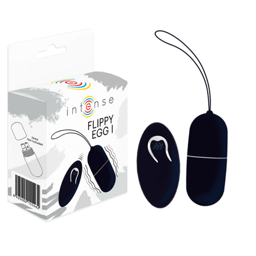 INTENSE COUPLES TOYS INTENSE - FLIPPY I UOVO VIBRANTE CON TELECOMANDO NERO