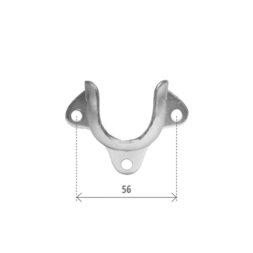 SUPPORTO EXPORT FERRO ZINCATO PER CUSCINETTO 40mm