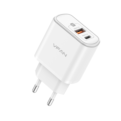 VIPFAN Caricatore USB + Type C - PD 20W Rapido