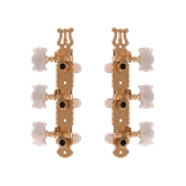 Yellow Parts EZ1779G Meccaniche Chitarra Classica 1+1 Dorate 2 Pcs