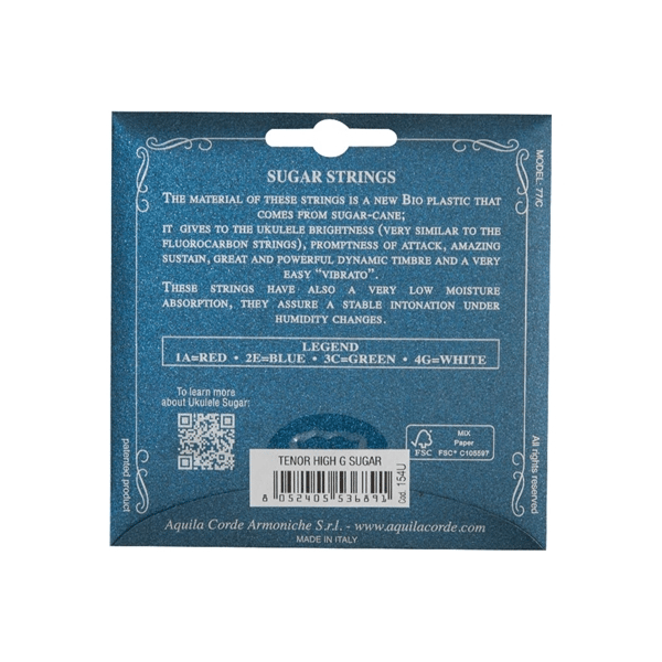 Aquila 154U Sugar Ukulele set GCEA