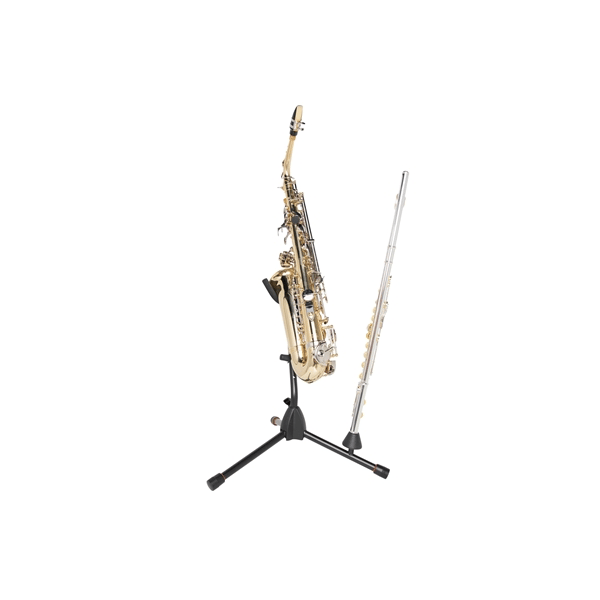 Gator Frameworks GFW-BNO-SAXFLU Supporto a treppiede per sax alto/tenore con attacco per clarinetto o flauto<br>