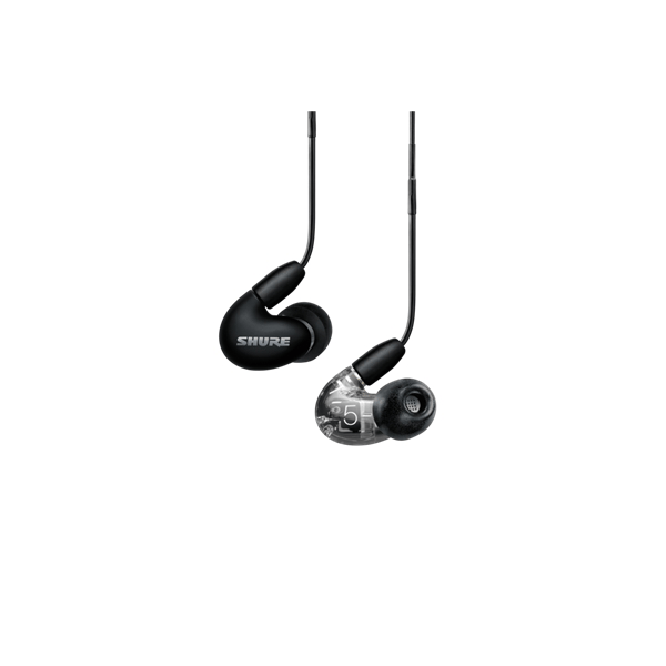 Shure SE53BABK+UNI-EFS AONIC 5 Auricolari colore nero satinato/trasparente