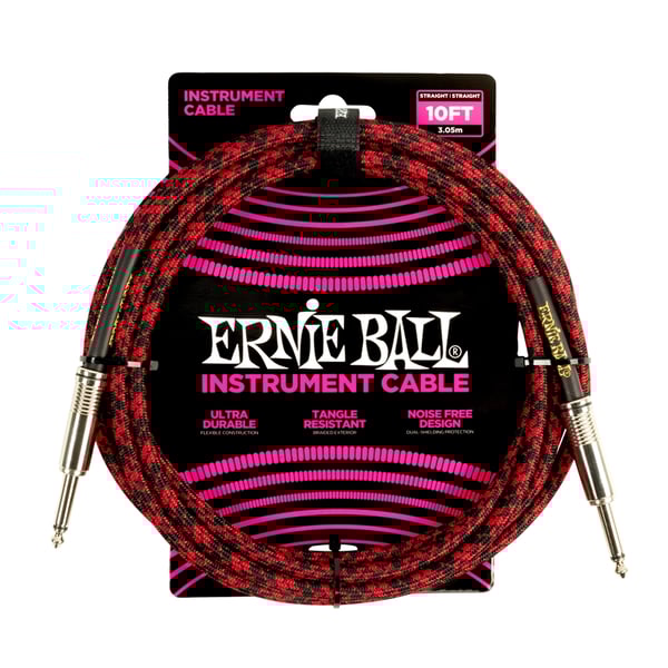 Ernie Ball 6394 Braided Straight Straight 3m
