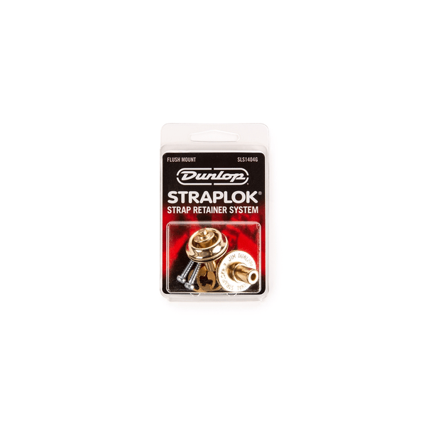 Dunlop SLS1404G Straplok Flush Mount Strap Retainer System, Gold