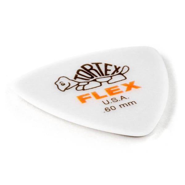 Dunlop 456R.60 Tortex Flex Triangle .60 mm Bag/72