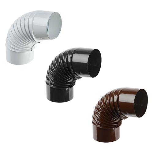 GOMITO SMALTATO PER STUFE ø 12 - 90° colore bianco