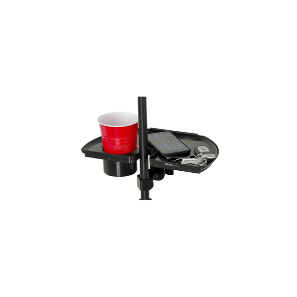Gator Frameworks GFW-MICACCTRAY Vassoio per accessori con portabicchiere per asta microfonica&lt;br&gt;