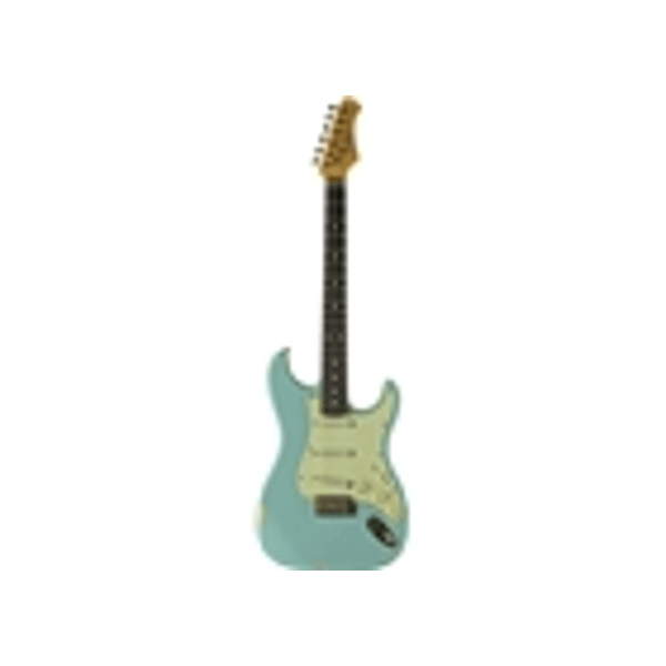 Eko Guitars S-300 Relic Daphne Blue