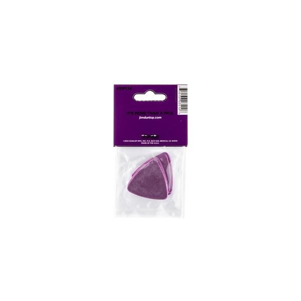 Dunlop 431P Tortex Triangle Purple 1.14