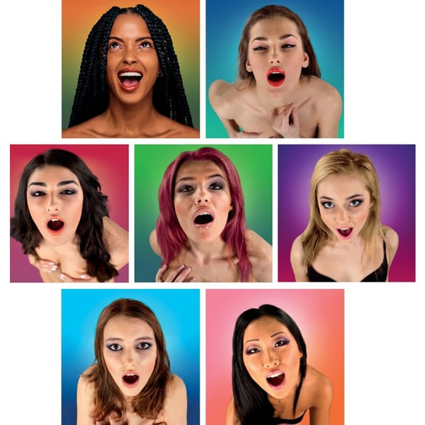 SPENCER &amp; FLEETWOOD - WANKY HANKIES 7 PAÑUELOS EXTRA GRANDES MUJERES