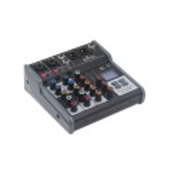 SOUNDSATION Mixer Professionale 4-Canali con Media Player, BT &amp; Effetto Eco Digitale. Modello MIOMIX 202M