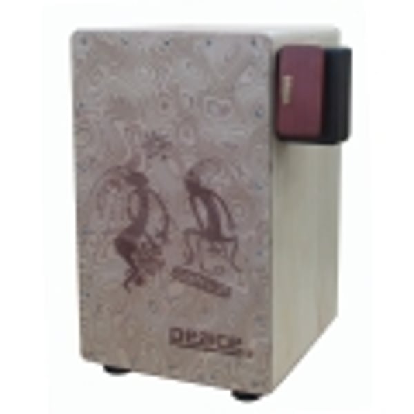 PEACE Wood block per cajon con adesivo