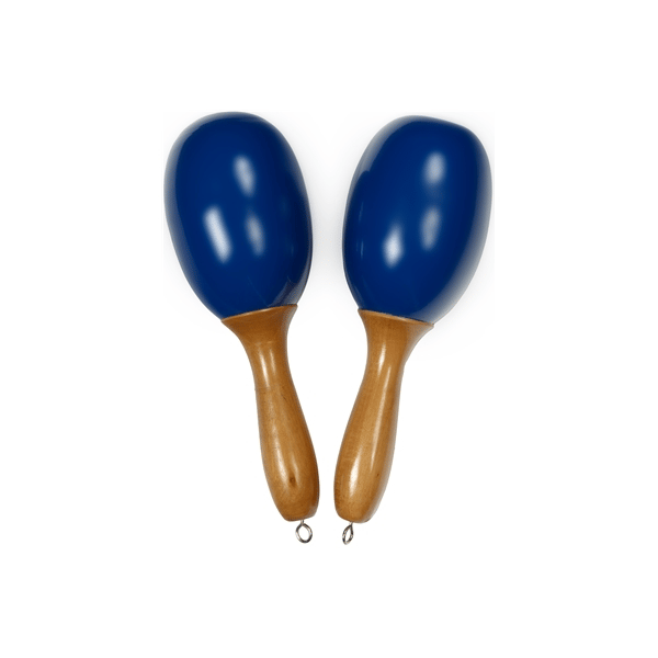 Tanga MARACAS-BLEU-L Maracas grandi in legno - Blu