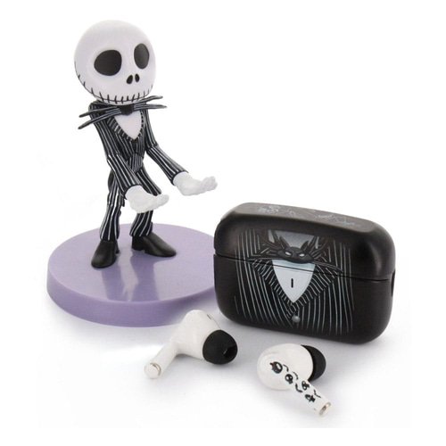 L´etrange Noël de Mr. Jack mini support Holdems avec casque sans fil Jack & TWS Buds Pro 10 cm