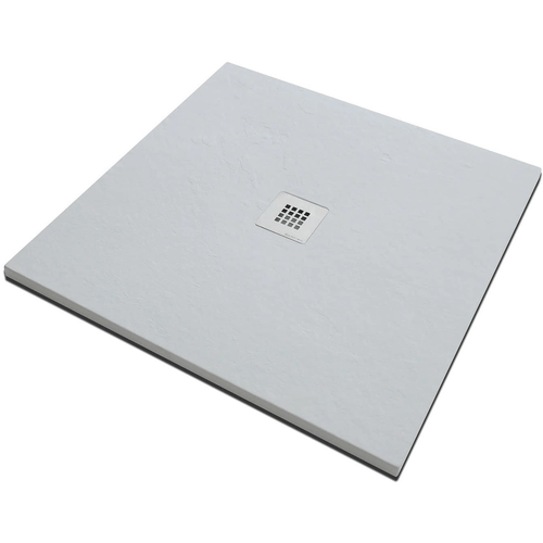 Piatto doccia in pietra SOLIDSTONE alto 2,8cm - Bianco